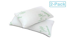 Load image into Gallery viewer, 2pc Bamboo Pillow Shredded Memory Foam