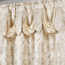 Load image into Gallery viewer, All American Collection New 4 Piece Drape Set with Attached Valance and Sheer with 2 Tie Backs Included