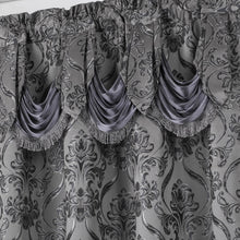 Load image into Gallery viewer, All American Collection New 4 Piece Drape Set with Attached Valance and Sheer with 2 Tie Backs Included