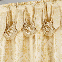 Load image into Gallery viewer, All American Collection New 4 Piece Drape Set with Attached Valance and Sheer with 2 Tie Backs Included